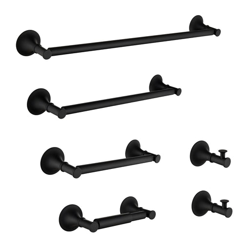 6 Piece Brass Bathroom Towel Rack Set Wall Mount