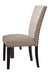Nolan Linen & Salvage Dark Oak Finish Side Chair (Set of 2) - DTYStore