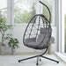 Egg Chair with Stand Indoor Outdoor Swing Chair Patio Wicker Hanging Egg Chair Hanging Basket Chair Hammock Chair with Stand for Bedroom Living Room Balcony - DTYStore