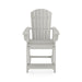 Dark Gray Adirondack Style Counter Chair – Stylish HDPE Poly Lumber for Dining, Patio, and Garden Comfort - DTYStore
