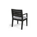 Outdoor Dining Chair Set of 2, Dark Grey With Light Grey Cushion - DTYStore