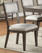 Contemporary Solid wood & Veneer Dining Room Chairs 2pcs Chair Set Cream Cushion Seat back - DTYStore