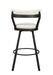 Pub Chairs 2pc Set White PU Upholstered Metal Base 29-inch Counter Height Chairs Seat 360-degree Swivel Dining Furniture - DTYStore