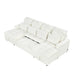110.2" Oversized U-shaped Sofa Versatile Sectional Sofa Pull-out Sofa Bed with Double Storage Chaise Lounges and Two USB Ports for Living Room,Beige - DTYStore