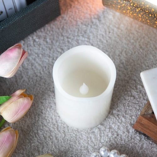 Set of 3 Ivory LED Candles with Remote Timer, L:D3X6' M:D3X5' S:D3X4' - Image 6