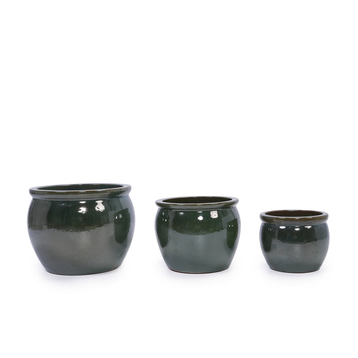 Ceramic Flowerpot, Modern Planter for Patio, Garden or Windowsills