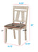 Cottage Style Dining Side Chair 2pc Set Upholstered Seat Chalk Gray Dining Room Wooden Furniture Transitional Design - DTYStore