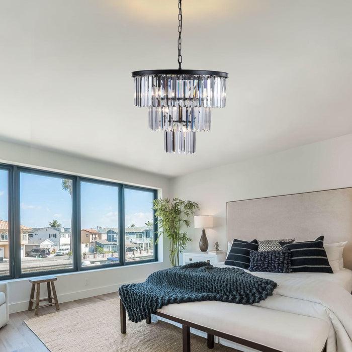 Black Luxury Crystal Chandelier Modern Chandeliers Lights