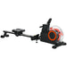 Soozier Water Rowing Machine, Foldable Rower Machine with Adjustable Resistance, Wheels, LCD Monitor and Tablet Holder for Home Cardio Training, Red - DTYStore