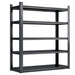 78"H 5 Tier Metal Shelves for Storage Garage Shelving 2000LBS Heavy Duty Storage Shelves Adjustable Garage Shelf Industrial Shelving Unit Storage Utility Rack,47.2"W*18"D*78"H,Black - DTYStore