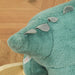 Kids Plush Ride-On Rocking Horse Triceratops-shaped Plush Toy Rocker with Realistic Sounds for Child 36-72 Months Dark Green - DTYStore
