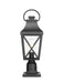 Outdoor Post Light,Lamp Post Light Fixture,Post Lantern with Pier Mount Base,Textured Black,21.3in,Suitable for Gardens, Yards or Entrances (2 pack)