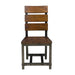 Unique Look Wood Framing Side Chairs 2pc Set Rustic Brown and Gunmetal Finish Industrial Design Casual Dining Furniture - DTYStore