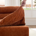 Accent Armless Chair Lazy Floor Seating, Single Chair Sofa Lounger Leisure Accent Single Couch with Backrest for Living Room, Bedroom, Office, Single Seat, ORANGE