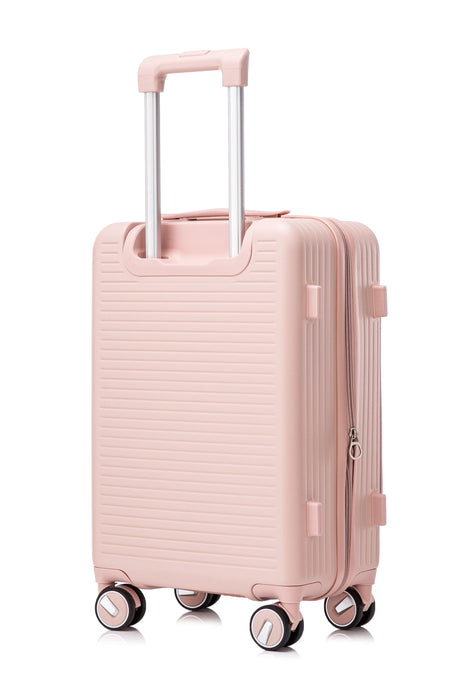 Luggage Sets 3 Piece(20/24/28), Expandable Carry On Luggage with TSA Lock Airline Approved, 100% PC Hard Shell and Lightweight Suitcase with Front Pocket and Spinner Wheels - DTYStore