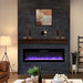 50 Inch Electric Fireplace, Recessed and Wall Mounted Fireplace - DTYStore