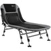 Outsunny Camping Cot for Adults, Folding Bed with Soft Padded Cushions & Headrest, 180° Adjustable Reclining Lounger, Heavy Duty and Portable with a 400 lbs. Capacity, Gray - DTYStore