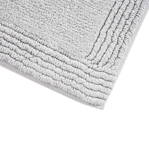 100% Cotton Tufted 3000GSM Reversible Bath Rug Grey 21x34' Default -DTYStore