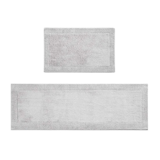 100% Cotton Tufted 3000GSM Reversible Bath Rug Grey 24x72' Default -DTYStore