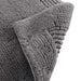 100% Cotton Tufted 3000 GSM Reversible Bath Rug Charcoal 21x34' Default -DTYStore