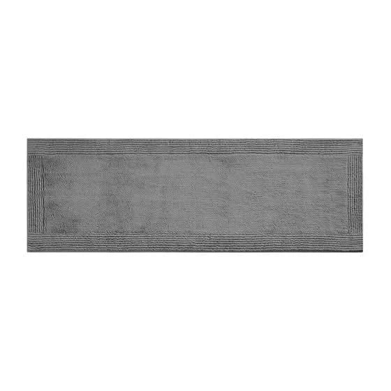 100% Cotton Tufted 3000 GSM Reversible Bath Rug Charcoal 21x34' Default -DTYStore
