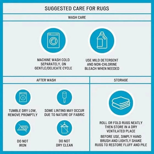 100% Cotton Tufted 3000 GSM Reversible Bath Rug Charcoal 21x34' Default -DTYStore