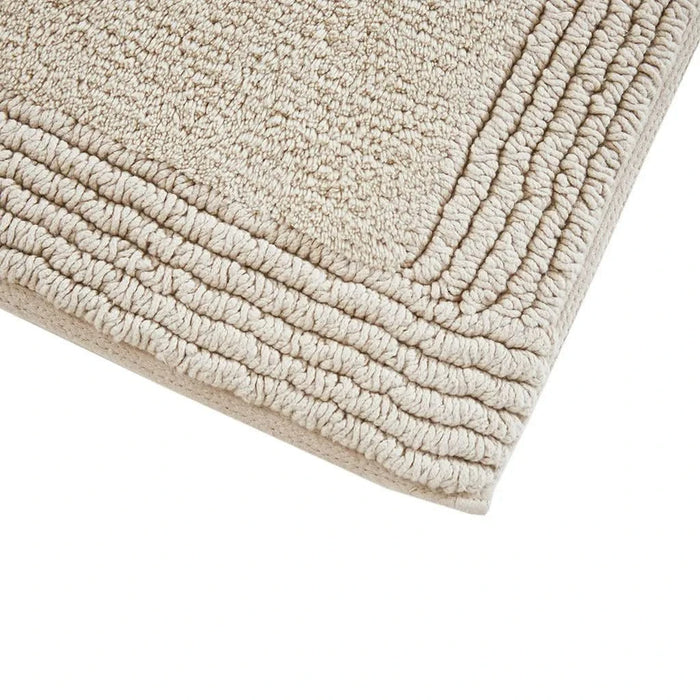 100% Cotton Tufted 3000 GSM Reversible Bath Rug Natural 24x72' Default -DTYStore