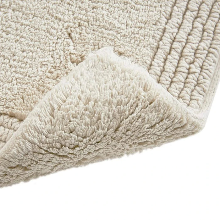 100% Cotton Tufted 3000 GSM Reversible Bath Rug Natural 24x72' Default -DTYStore