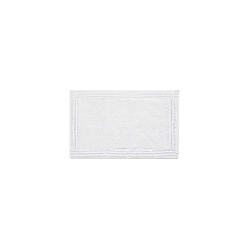 100% Cotton Tufted 3000 GSM Reversible Bath Rug White 21x34' Default -DTYStore