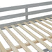Full Over Full Bunk Bed with Ladder, Gray (Old SKU :LT000207AAE) - DTYStore
