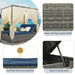 U_Style Adjustable Sun Bed With Curtain,High Comfort,With 3 Colors - DTYStore