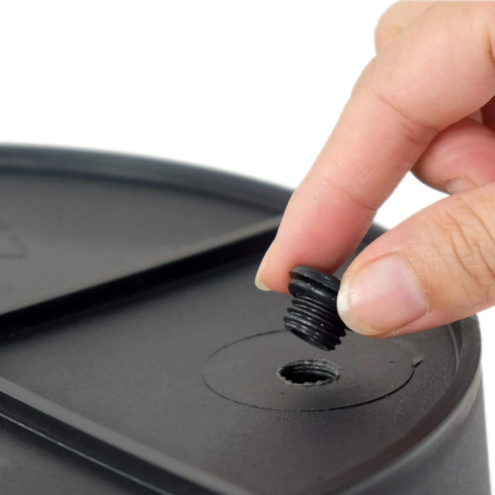 10.2' Self-watering Wicker Decor Planter for Indoor and Outdoor - Round - Grey Default -DTYStore