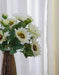 10.2 x 11 x 18.9'H Artificial Cream Sunflower BushX9, 4 Pack Default -DTYStore