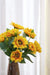 10.2 x 11 x 18.9'H Artificial Yellow Sunflower BushX9,4 Pack Default -DTYStore
