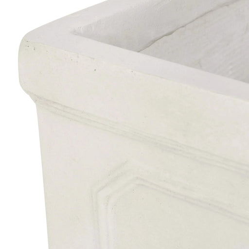 10.75 x 11.00 Antique White Magnesium Oxide Planter Default -DTYStore