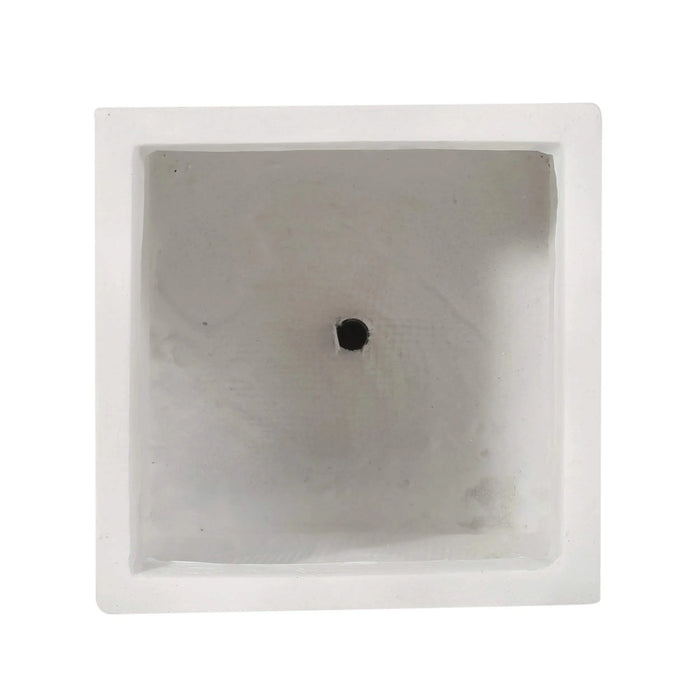 10.75 x 11.00 Antique White Magnesium Oxide Planter Default -DTYStore