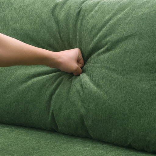 109*68' Modular Sectional Living Room Sofa Set, Modern Minimalist Style Couch, Upholstered Compressed Sofa for Living Room, Bedroom, Salon, 2 PC Free Combination, L-Shape, Cream Default -DTYStore