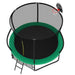 10FT Pumpkin Trampoline, Outdoor Trampoline with Basketball Hoop, Enclosure Net and Ladder Default -DTYStore