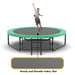 10FT Pumpkin Trampoline, Outdoor Trampoline with Basketball Hoop, Enclosure Net and Ladder Default -DTYStore