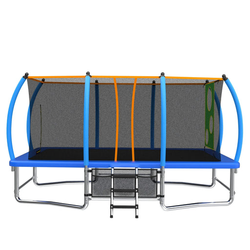 10X16FT Outdoor Square Trampolines for Kids Adults Long Rectangular Tumbling Trampoline Default -DTYStore