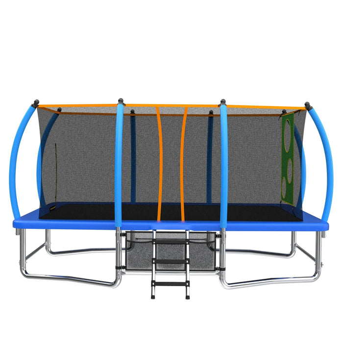 10X16FT Outdoor Square Trampolines for Kids Adults Long Rectangular Tumbling Trampoline Default -DTYStore