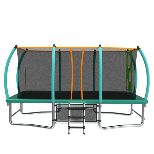 10X16FT Outdoor Square Trampolines for Kids Adults Long Rectangular Tumbling Trampoline Default -DTYStore
