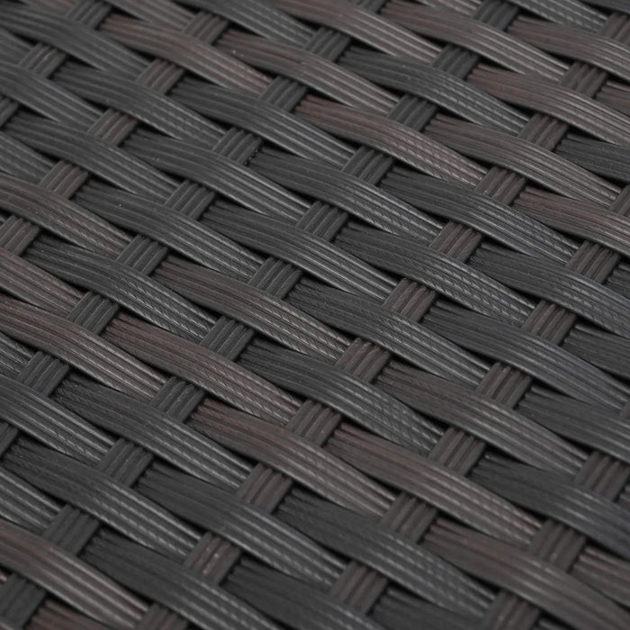 10 Piece PE Rattan Patio Furniture Set, Sectional Sofa Set, Outdoor Patio Furniture Set With Cushions & Tempered Glass Coffee Table Default -DTYStore