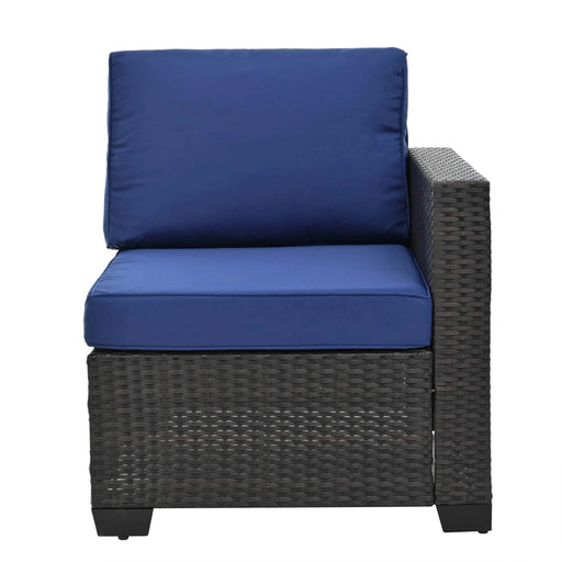 10 Piece PE Rattan Patio Furniture Set, Sectional Sofa Set, Outdoor Patio Furniture Set With Cushions & Tempered Glass Coffee Table Default -DTYStore