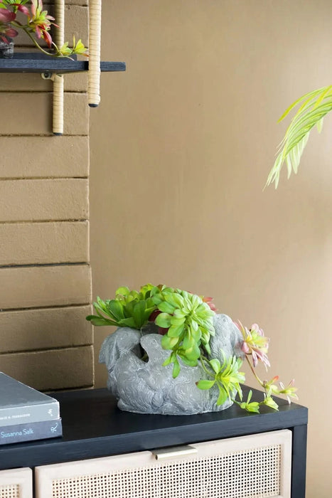 10x8x6.5' 5 Bunny Cement Planter Default -DTYStore