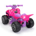 Kids Ride-on ATV, 6V Battery Powered Electric Quad Car with Music, LED Lights and Spray Device, 4 Wheeled Ride-on Toy for Toddlers Age 3-5, Rose Red - DTYStore