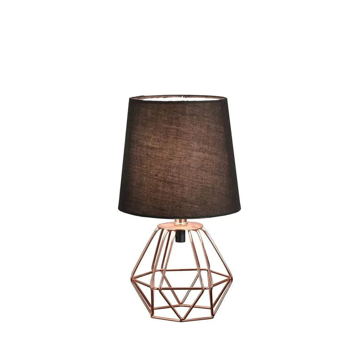 11.25' Copper Metal Table Lamp 'Wesley Geometric', Copper Default -DTYStore
