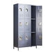 9 Door 72"H Metal Lockers With Lock for Employees,School,Office,Gym,Bedroom,Storage Locker Cabinet,Gray,Assembly Required - DTYStore