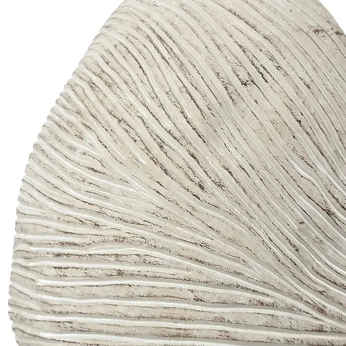 11.5x6.7x7.7' Sand and Cement Nautilus Shell Planter with Textured Beige Finish Default -DTYStore