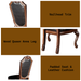 Chateau Black Synthetic Leather & Cherry Finish De Ville Side Chair (Set of 2) - DTYStore